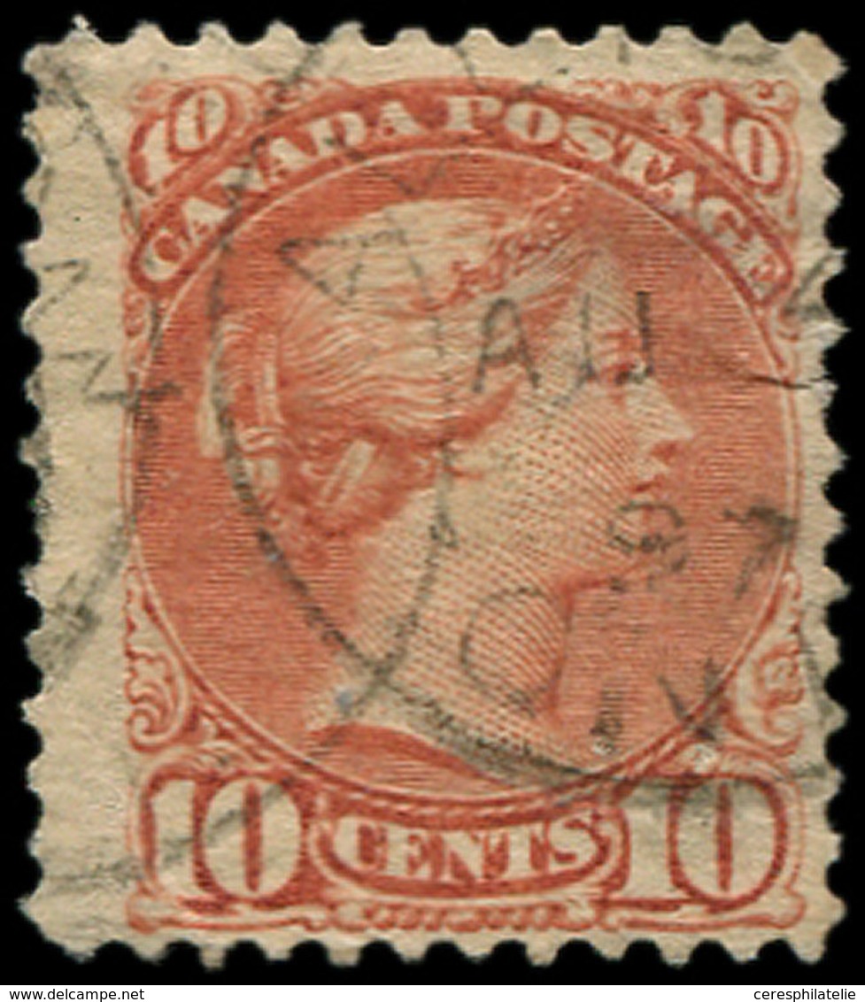 CANADA 34 : 10c. Rose Carminé, Obl., TB - Other & Unclassified