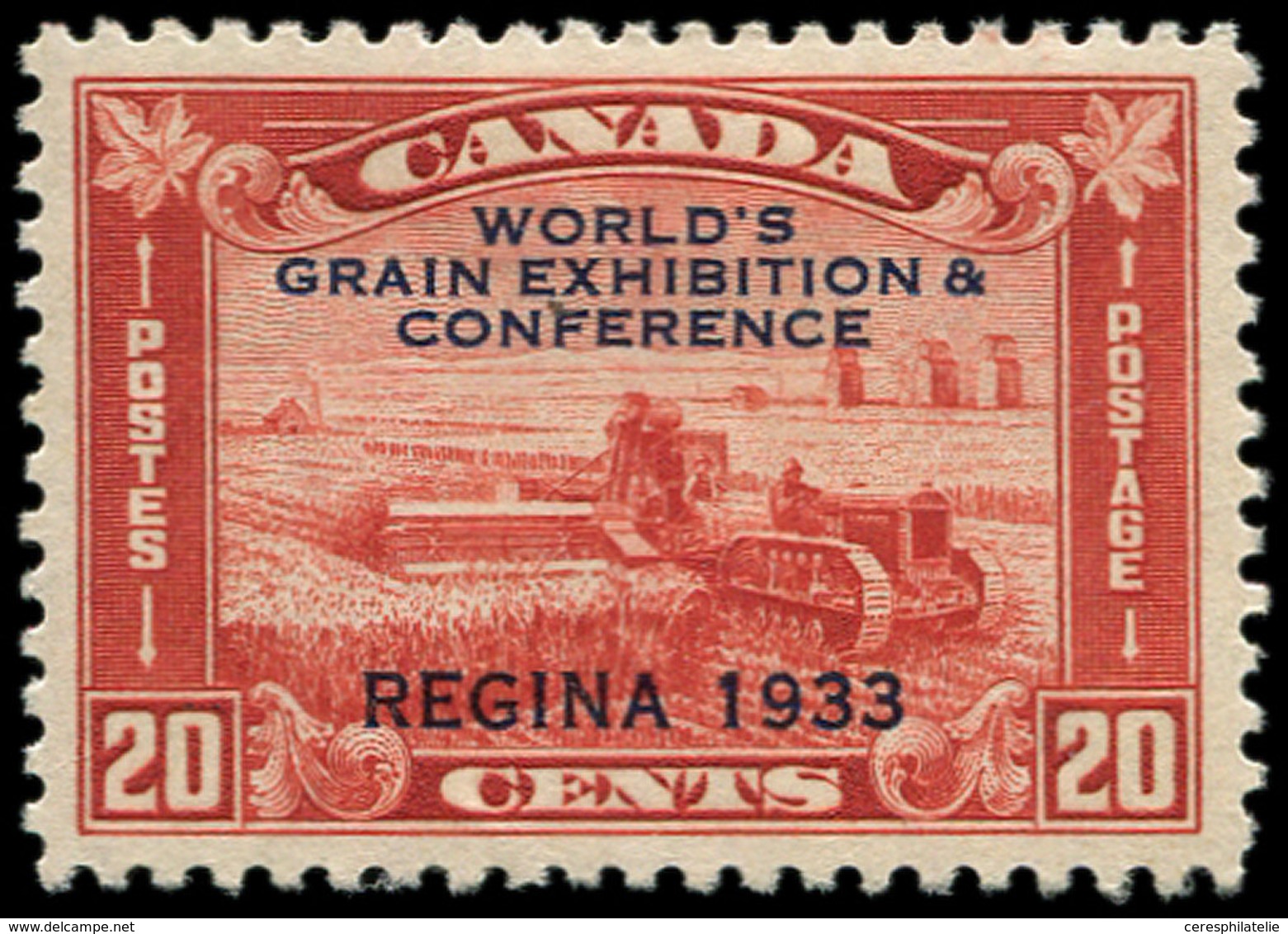 * CANADA 168A : 20c. Rouge-brun, Surch., TB - Other & Unclassified