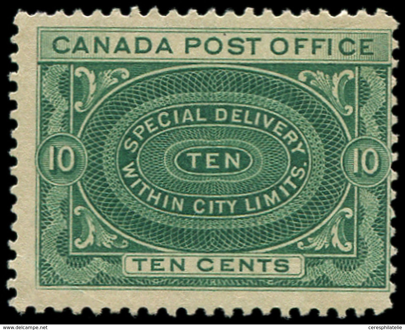 (*) CANADA Exprès 1 : 10c. Vert, TB - Special Delivery