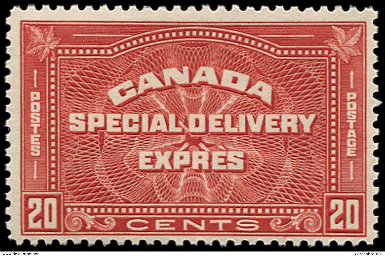 ** CANADA Exprès 5 : 20c. Rouge-brun, TB - Special Delivery