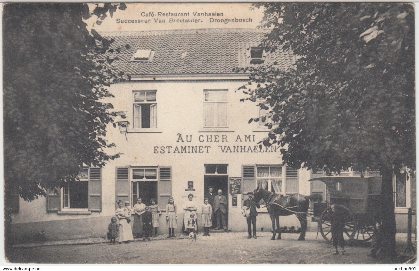 28672g ESTAMINET - CAFE - RESTAURANT - AU CHER AMI - VANHAELEN - 1910 - Droogenbosch - Drogenbos - Drogenbos