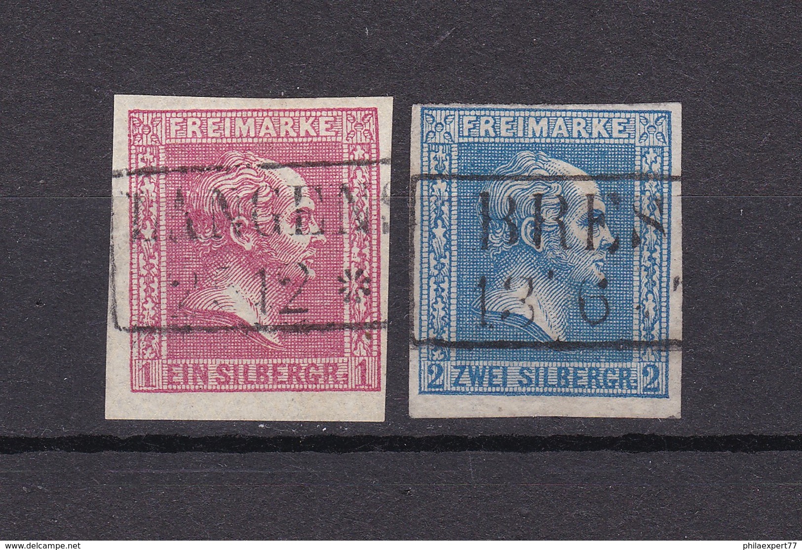 Preussen - 1858 - Michel Nr. 10/11 - 27 Euro - Sonstige & Ohne Zuordnung