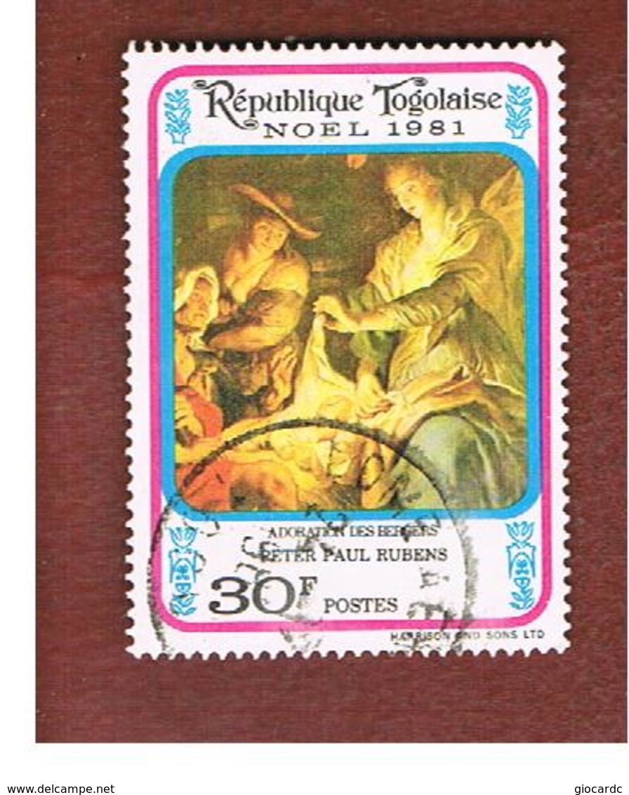 TOGO  - SG 1564  -   1981 CHRISTMAS: RUBENS (SHEPERDS ADORATION)  - USED ° - Togo (1960-...)