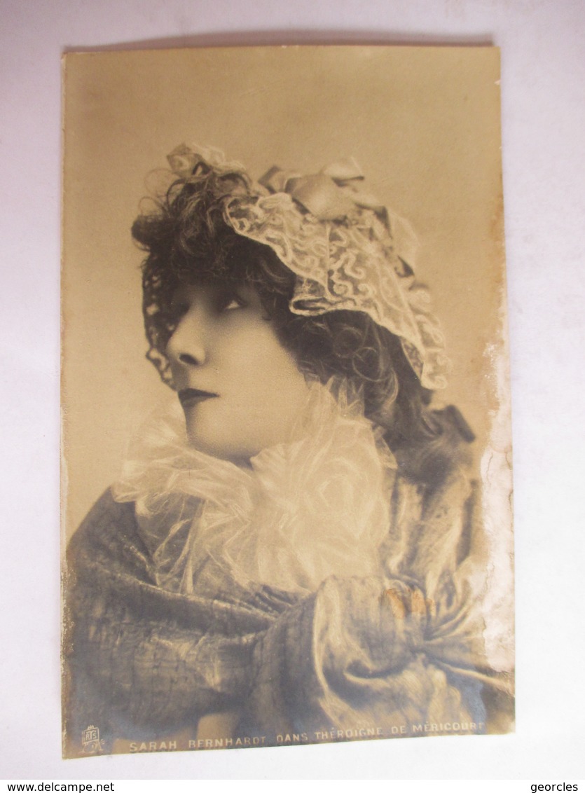 SARAH  BERNHARDT      DANS THEODORE DE MERICOURT           MOUILLURES - Entertainers