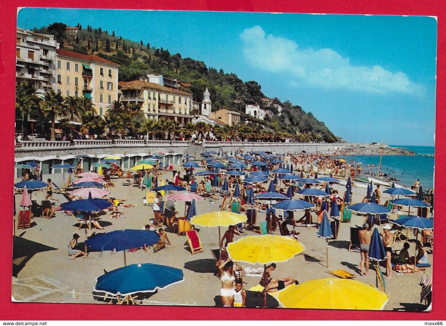 CARTOLINA VG ITALIA - IMPERIA - Scorcio Di Spiaggia - 10 X 15 - 1968 AMB. VENTIMIGLIA GENOVA - Imperia