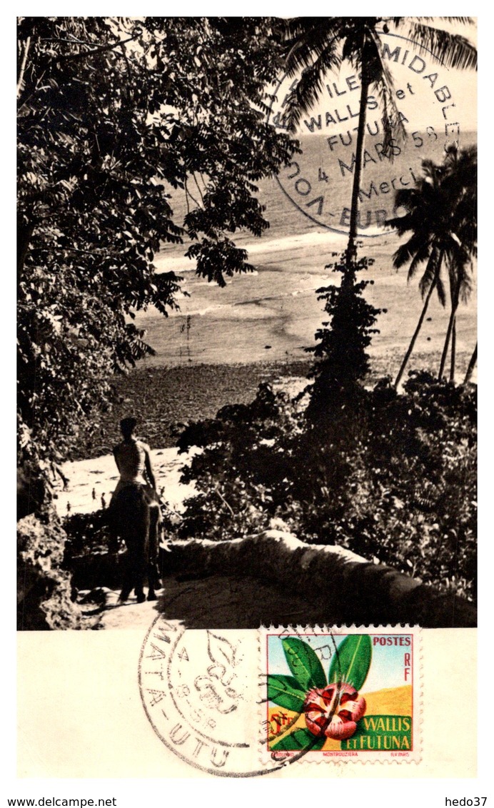 Wallis Et Futuna N°159 - Carte Maximum - Briefe U. Dokumente