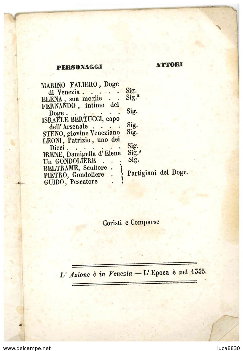 VIGEVANO MARINO FALIERO 1834 - Vigevano