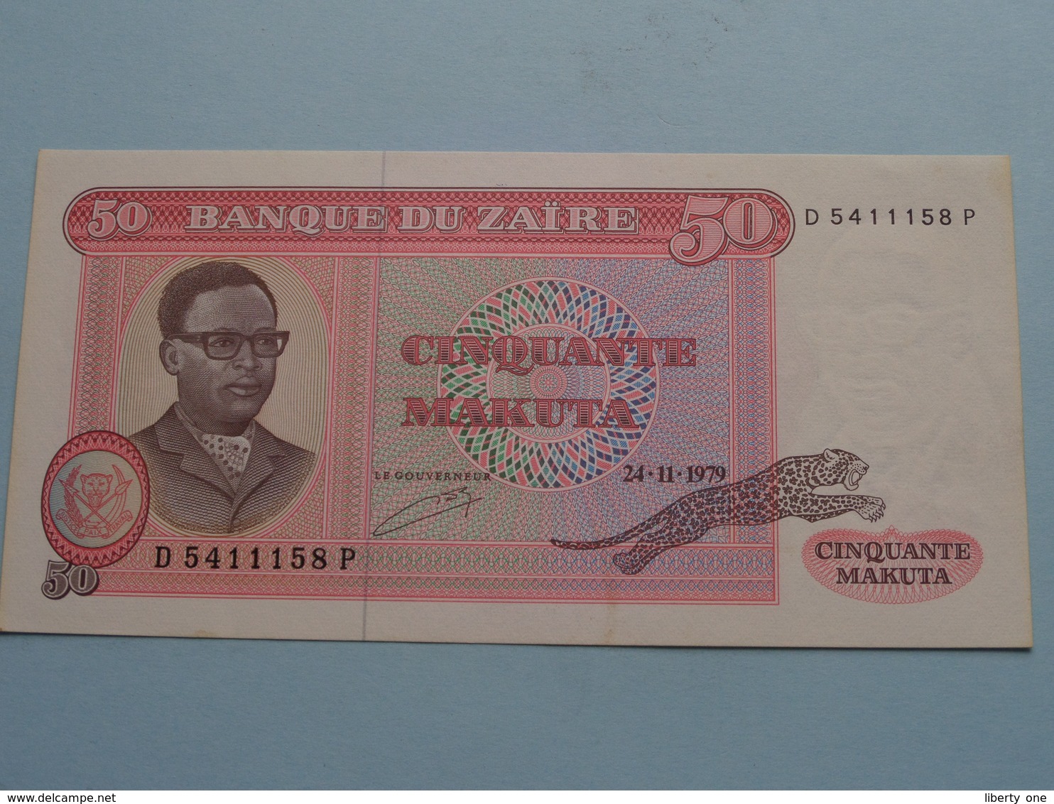 Cinquante MAKUTA 50 ( D 5411158 P ) 24-11-1979 Banque Du ZAIRE ( For Grade, Please See Photo ) ! - Zaïre