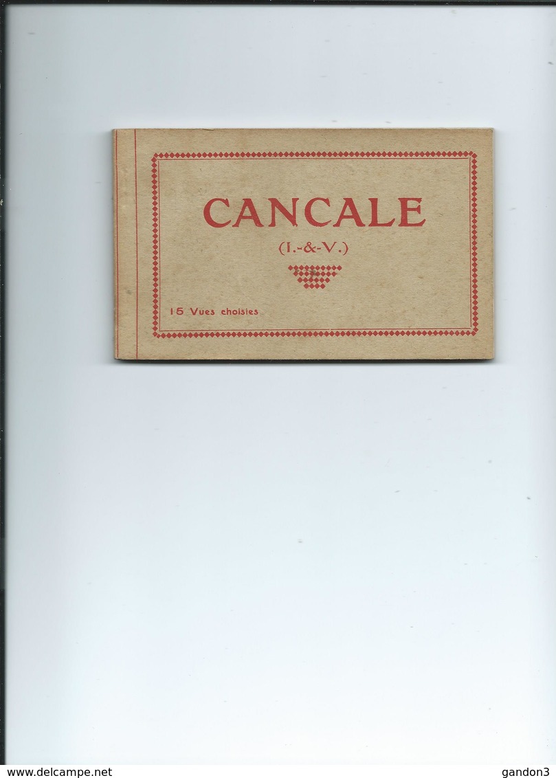 CARNET   De    15  Vues   De    CANCALE    Année  1939 - Cancale