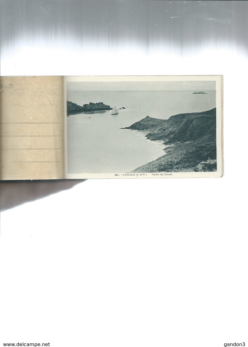 CARNET   de    15  Vues   de    CANCALE    Année  1939