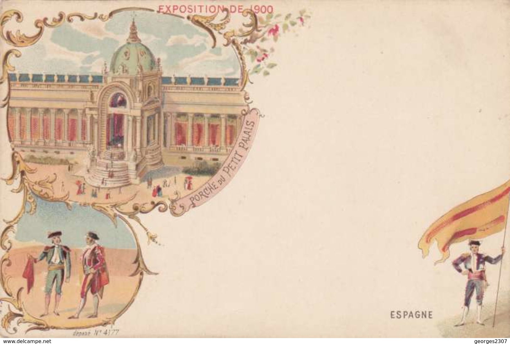 *CPA :- EXPO UNIVERSELLE. 1900 - ESPAGNE -RECTO - LITHOGRAPHIE - 1900 – Paris (France)