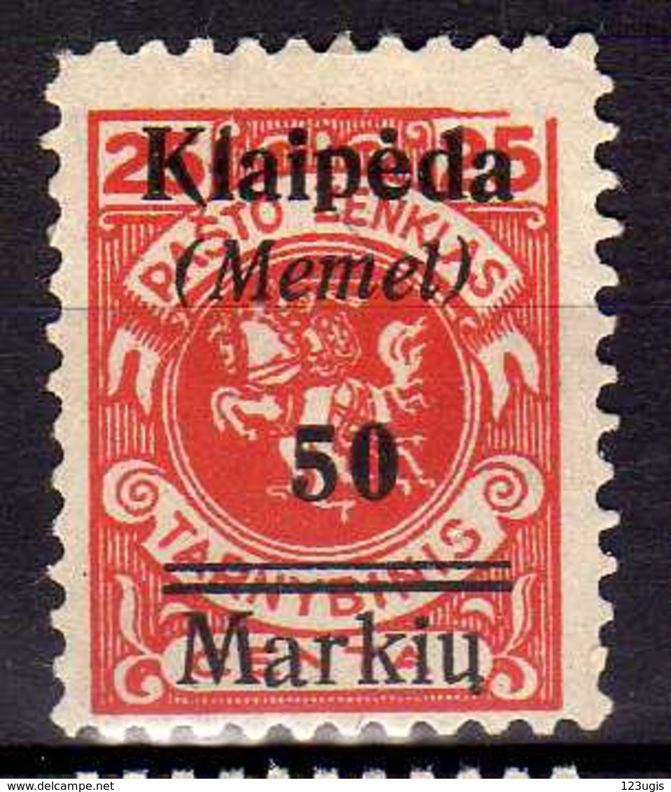 Memel / Klaipeda 1923 Mi 131 * [301016XIII] - Memelgebiet 1923