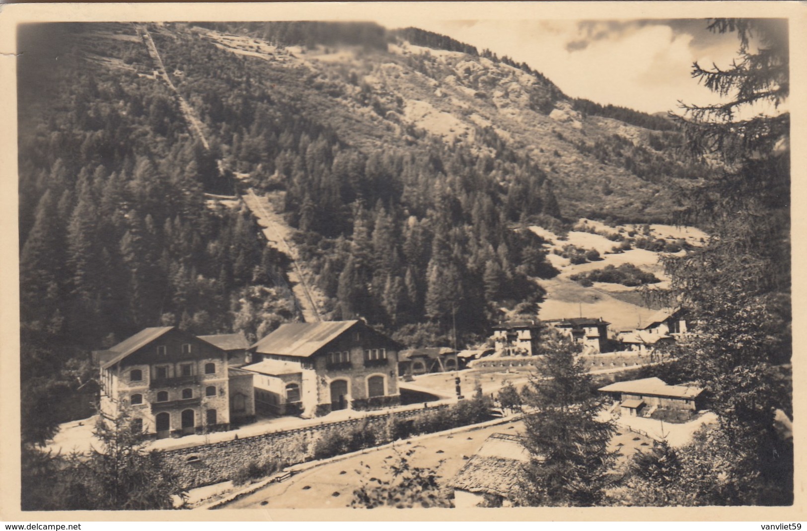 COGOLO DI VAL DI PEJO-TRENTO-LA CENTRALE ELETTRICA--CARTOLINA VERA FOTOGRAFIA VIAGGIATA IL 2-8-1954 - Trento