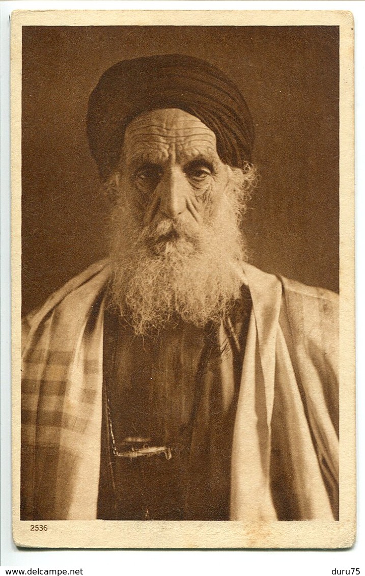 CPA Tunisie * Types D'Orient Série IV  VIEUX RABBIN * Ecrite - Tunisie