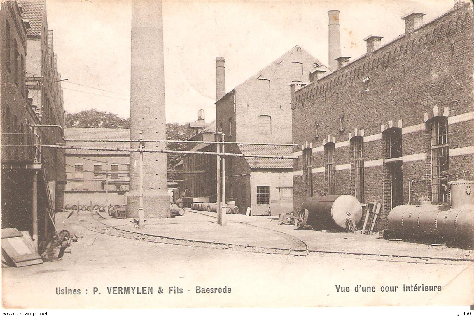 222) BAESRODE - Usines P. Vermeylen & Fils  - Vue D'une Cour Intérieure - Goede Staat ! - Dendermonde