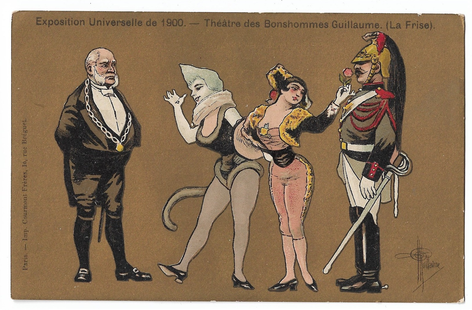 Lot 7 Cpa : " Exposition Universelle De 1900"  " Le Théâtre Des Bonshommes De Guillaume" - Guillaume