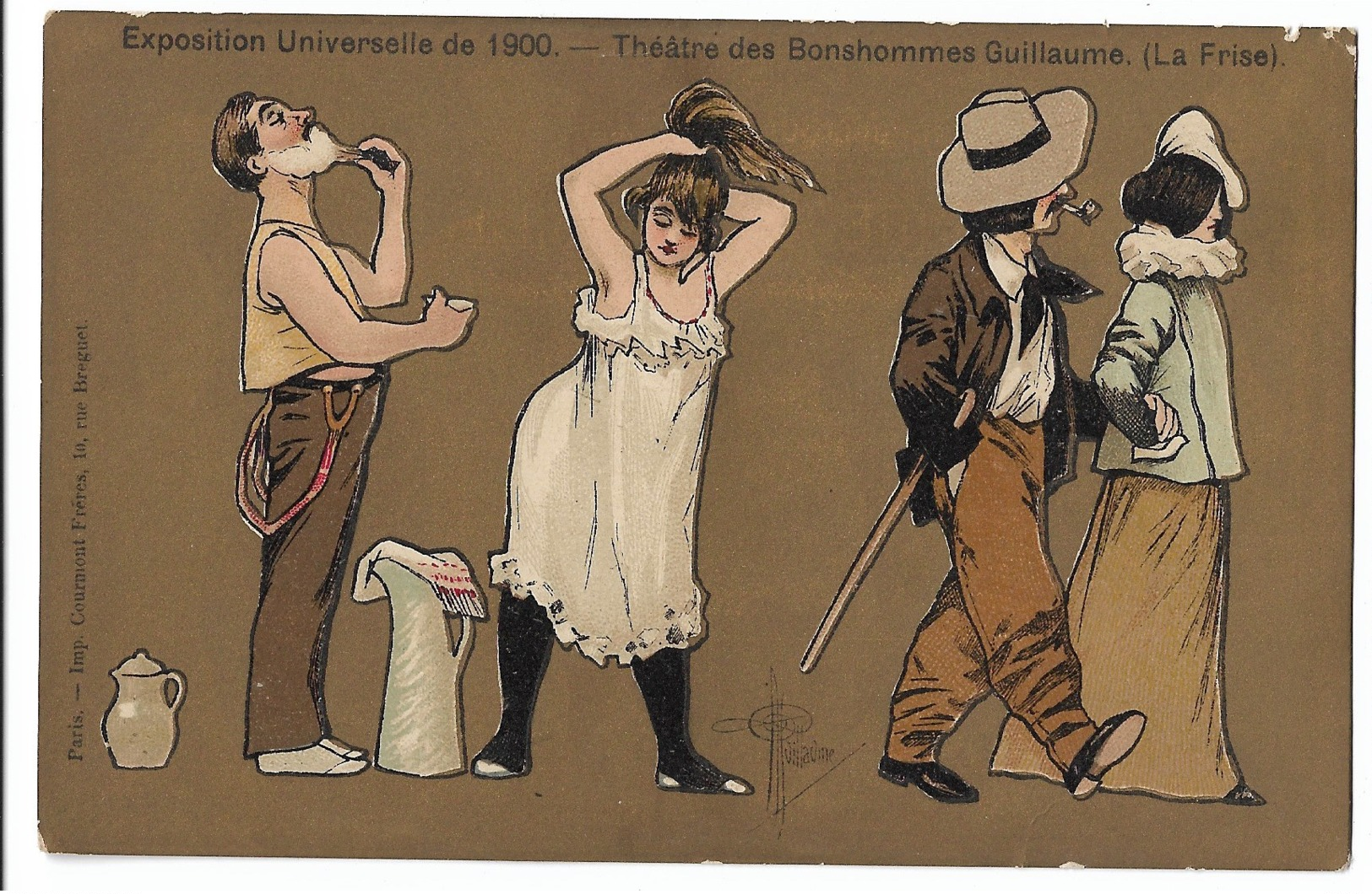 Lot 7 Cpa : " Exposition Universelle De 1900"  " Le Théâtre Des Bonshommes De Guillaume" - Guillaume