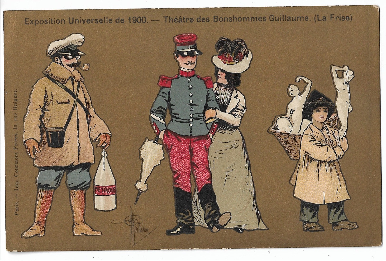 Lot 7 Cpa : " Exposition Universelle De 1900"  " Le Théâtre Des Bonshommes De Guillaume" - Guillaume