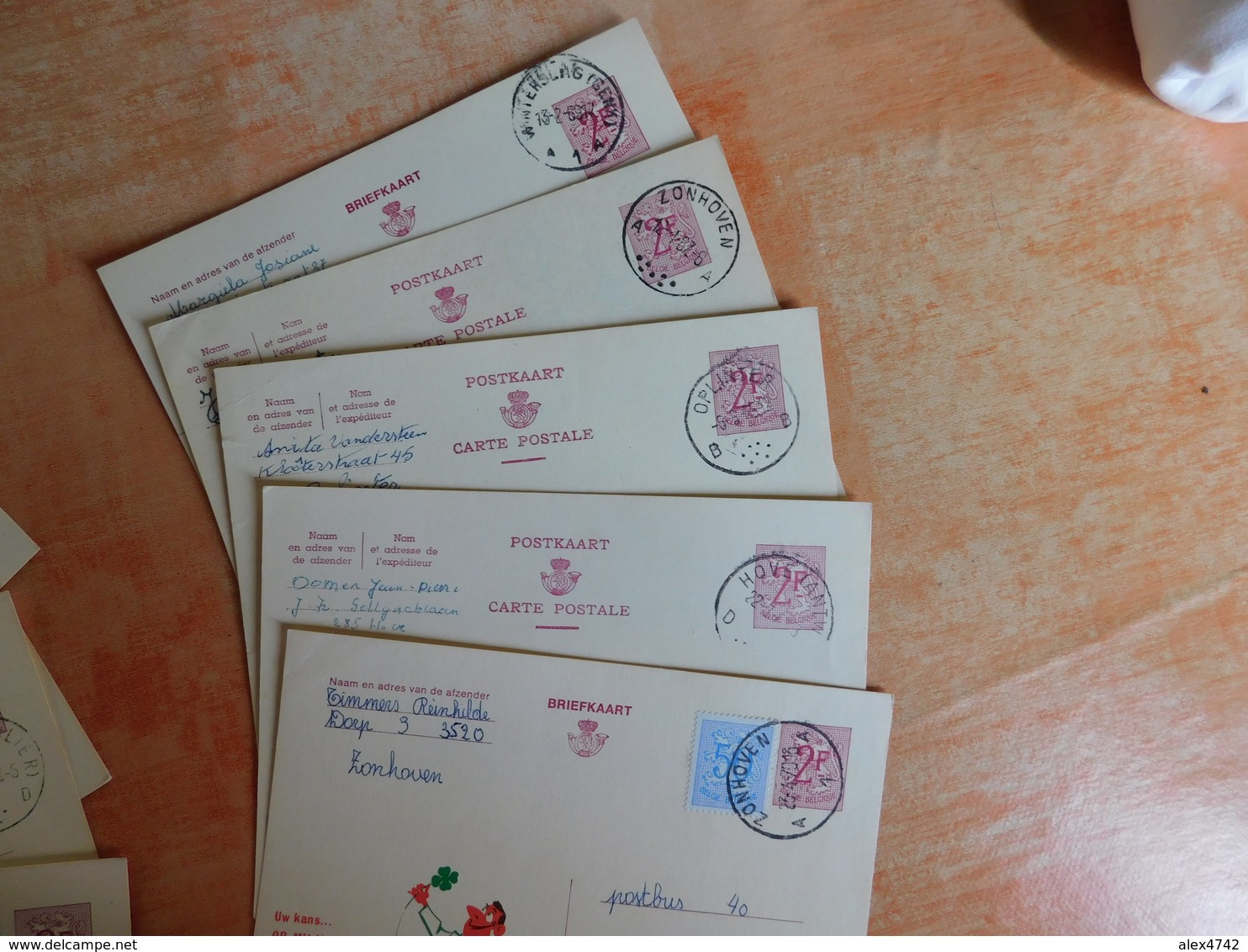 Lot 10 Entiers Postaux Publibels, National Loterij, Pour Cachets  (S8) - Publibels