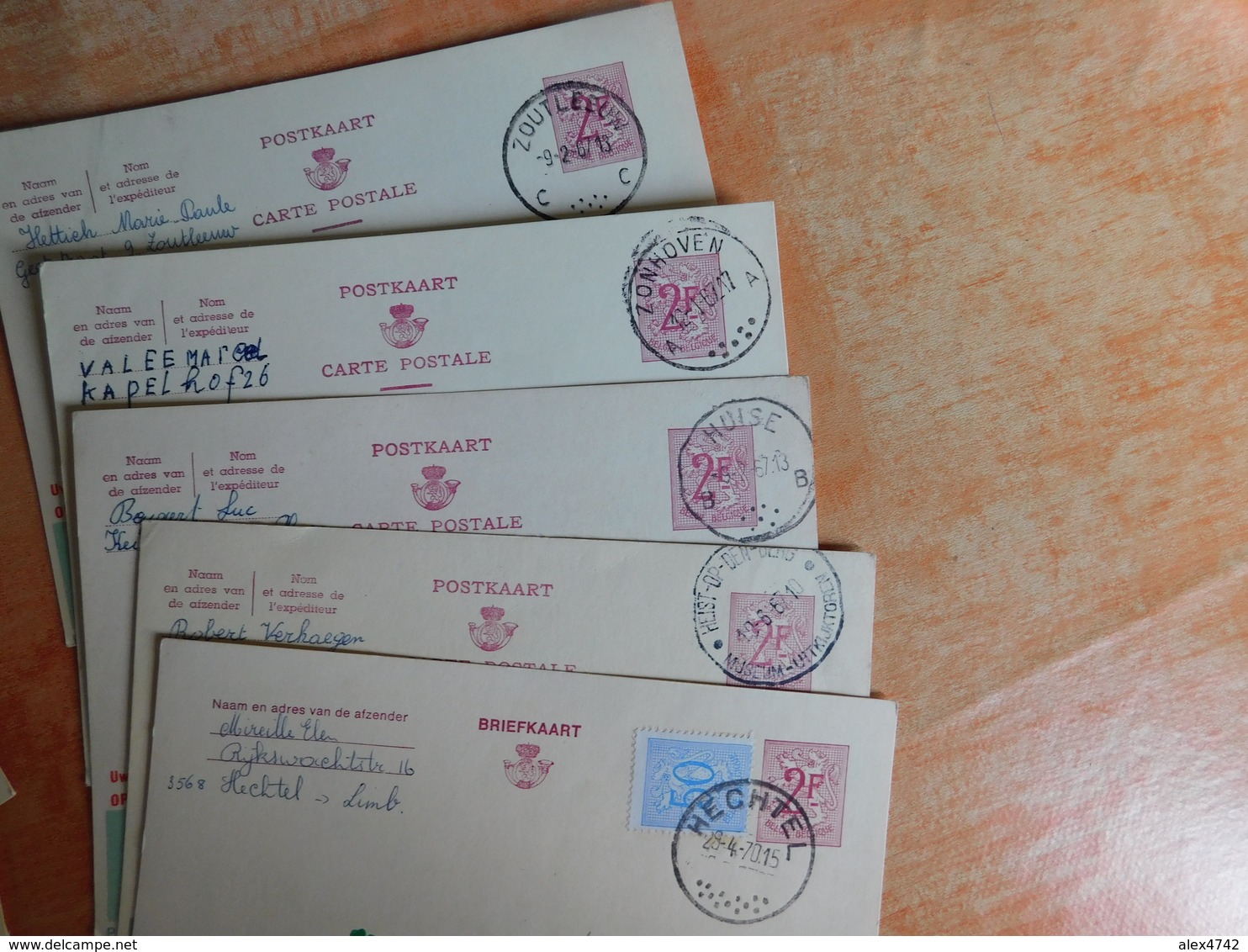 Lot 10 Entiers Postaux Publibels, National Loterij, Pour Cachets  (S8) - Publibels