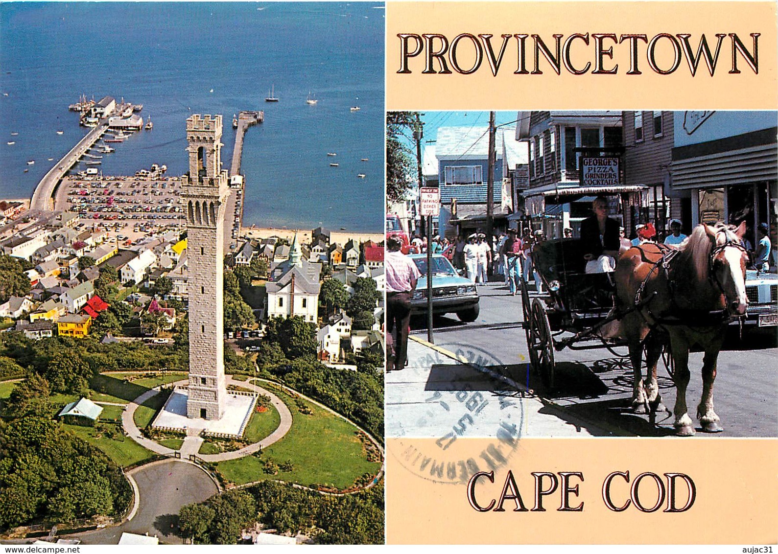 Etats-Unis - Massachusetts - Cape Cod - Provincetown - Moderne Grand Format - Attelage De Chevaux - état - Cape Cod