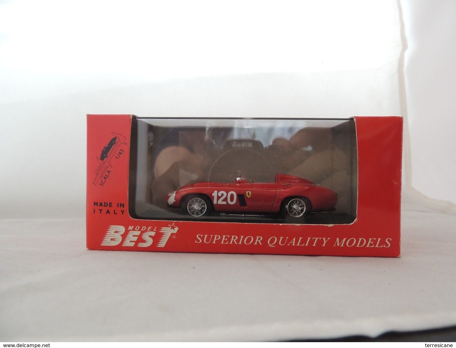 FERRARI 750 MONZA NR. 120 TARGA FLORIO 1955 BEST 9047 NUOVA IN BOX (1051) - Best Model