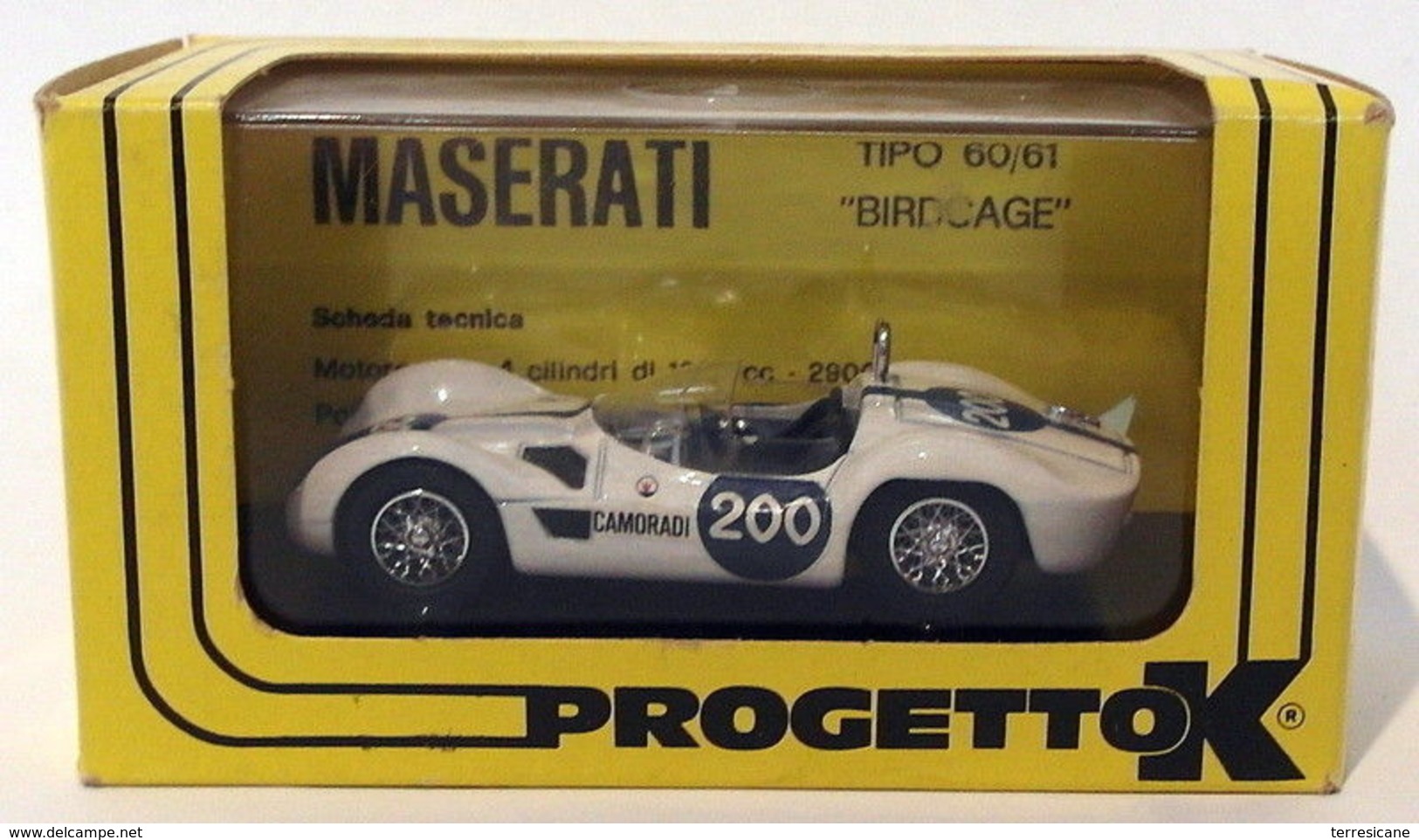 PROMO PROGETTO K MASERATI BIRDCAGE TARGA FLORIO 1961 PK 025 NEW 1/43 Box (01) - Altri & Non Classificati