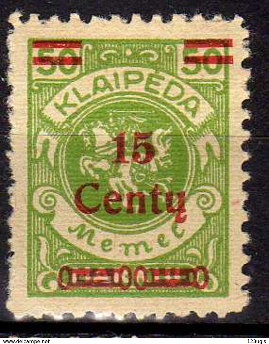 Memel / Klaipeda 1923 Mi 210 * [260819VII] - Memelgebiet 1923