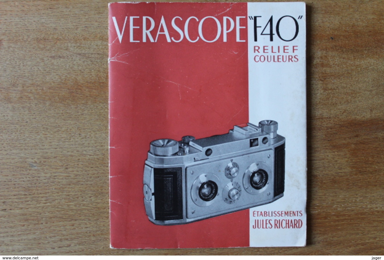 VERASCOPE F40 Relief Couleurs établissement Richard   Carnet Publicitaire - Appareils Photo