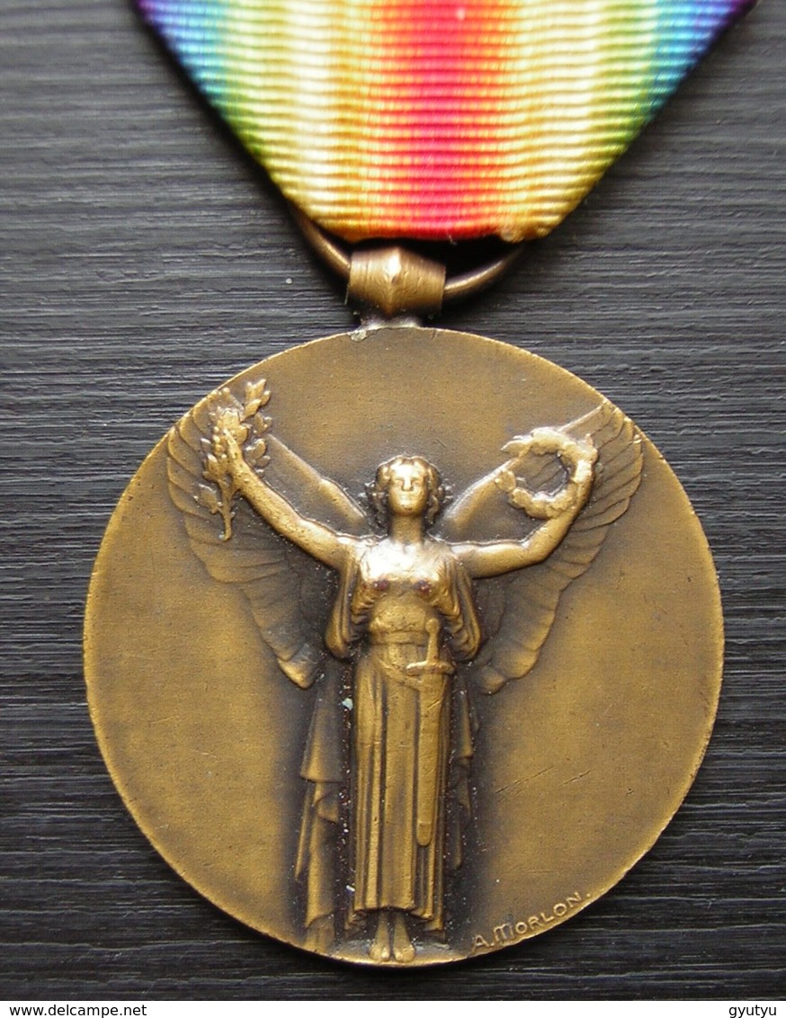 Médaille Signée Morlon: La Grande Guerre Pour La Civilisation 1914 1918, Voir Photo ! - 1914-18