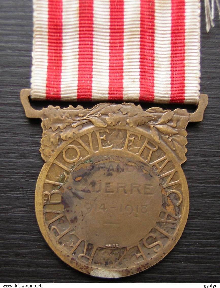 Médaille Signée Morlon: La Grande Guerre, Voir Photo ! - 1914-18