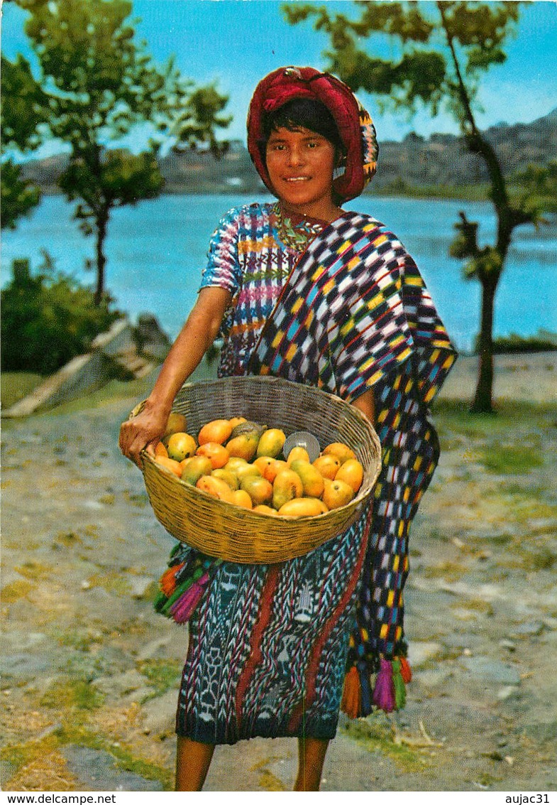 Guatemala - Indigena De Santiago Atitlan - Native Woman - Semi Moderne Grand Format - Femmes - Femme - Bon état Général - Guatemala