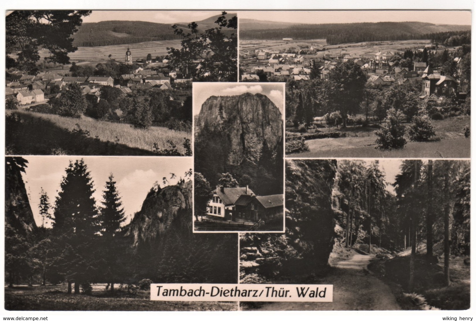 Tambach Dietharz - S/w Mehrbildkarte 1 - Tambach-Dietharz