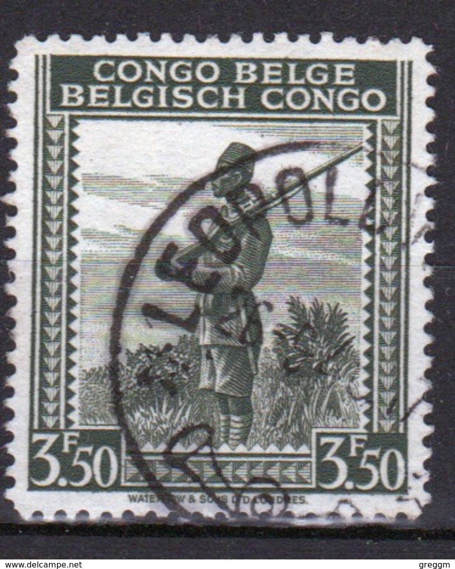 Belgium Congo Single 3f 50c Stamp From The Definitive Set. - Used Stamps