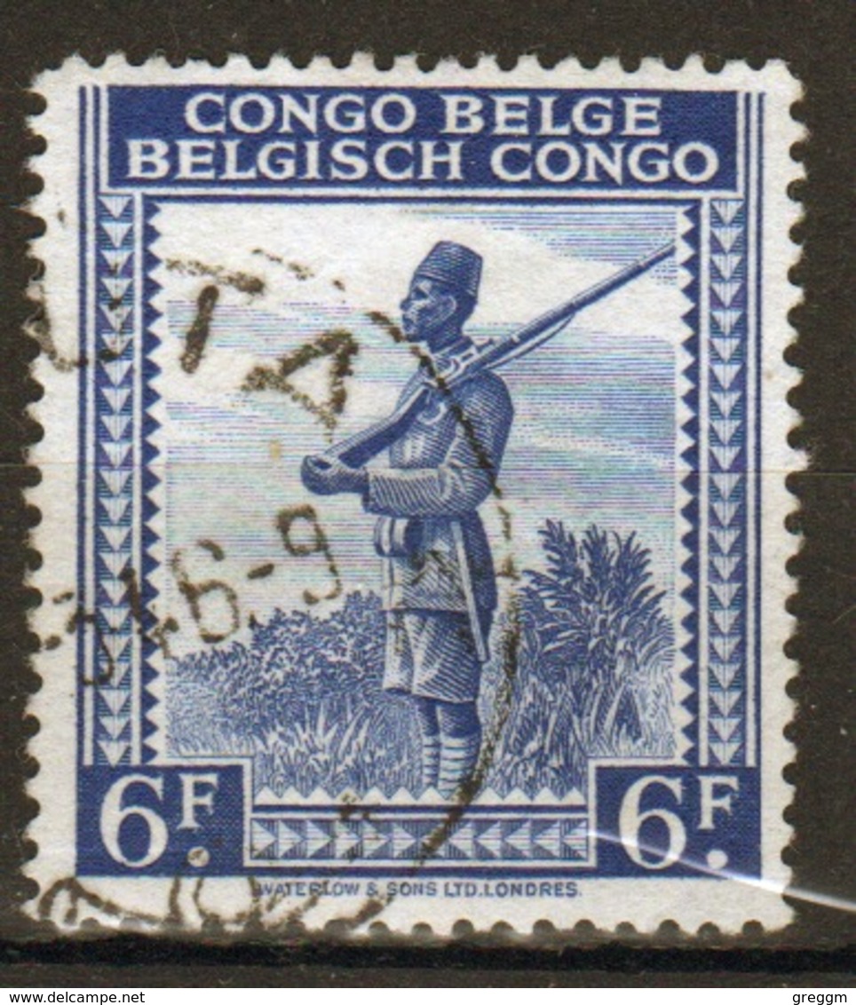 Belgium Congo Single 6f Stamp From The Definitive Set. - Used Stamps