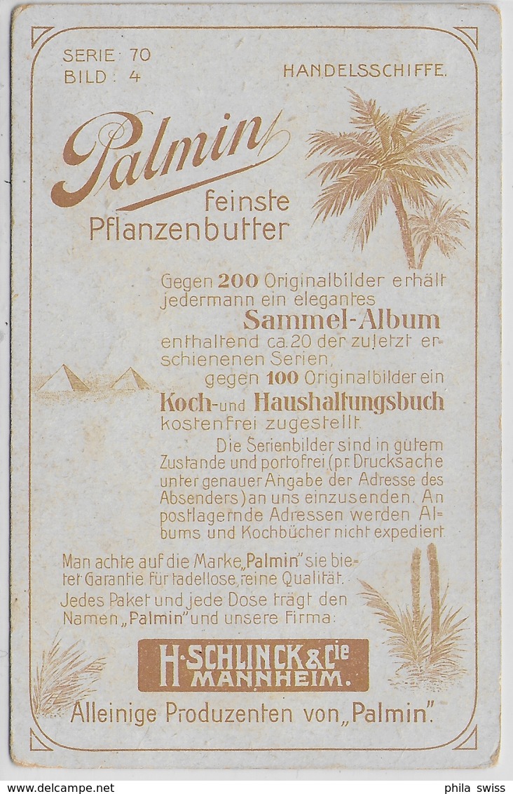 Palmin - Handelsschiffe Serie 70, Bild 4 - Transportdampfer Und Leichterschiffe - Autres & Non Classés