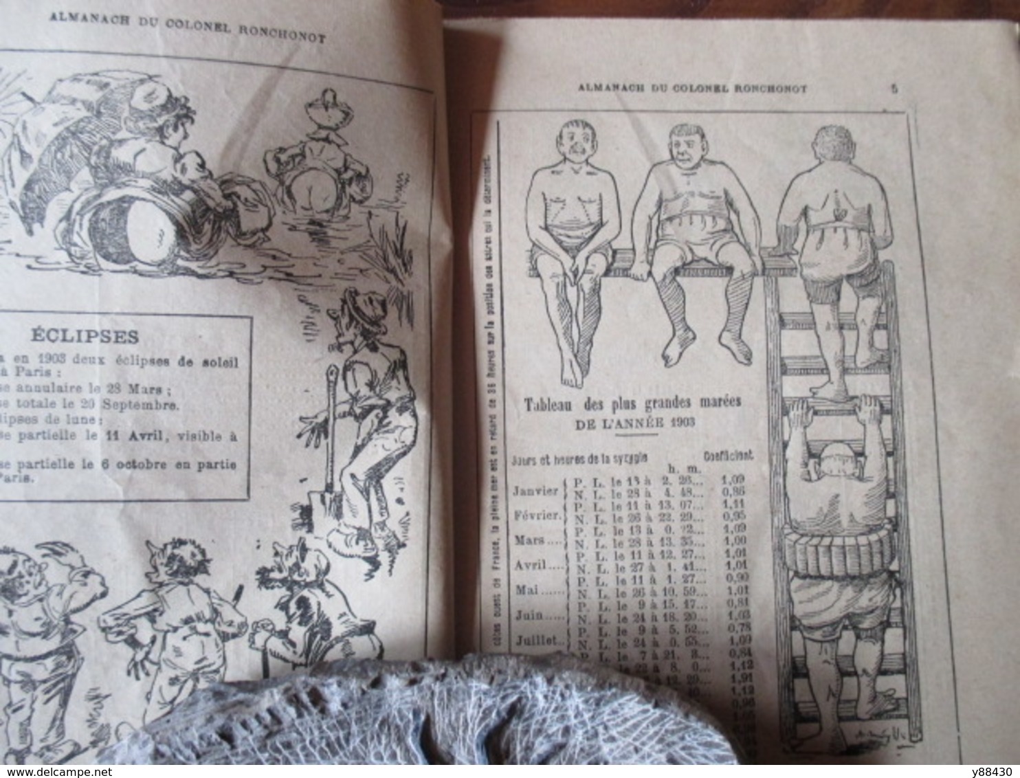 Almanach Du COLONEL RONCHONOT Pour 1903  - 34 Pages - Livret Très Original Et Rare - 12 Photos - Autres & Non Classés