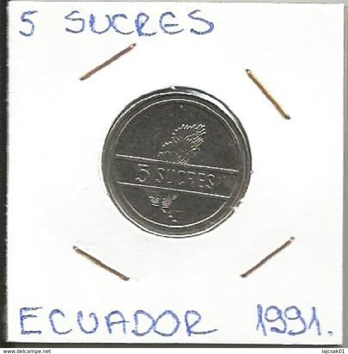 A11 Ecuador 5 Sucres 1991. - Ecuador