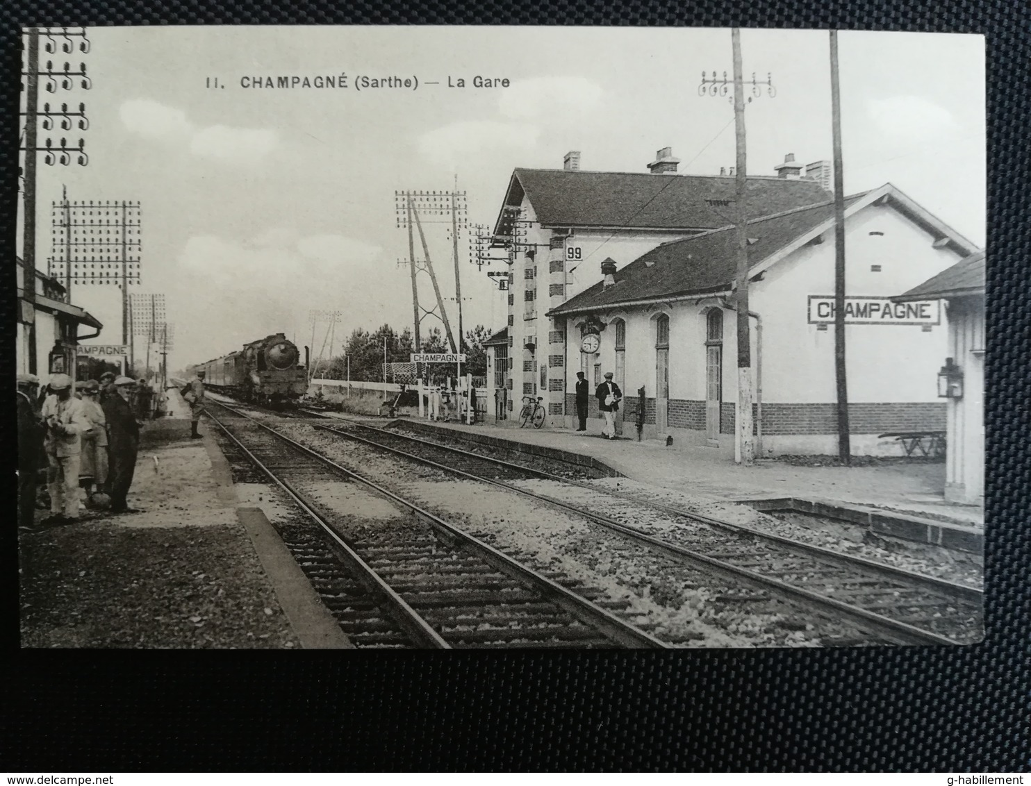 CPA (72) - CHAMPAGNE - La Gare (s) - Autres & Non Classés