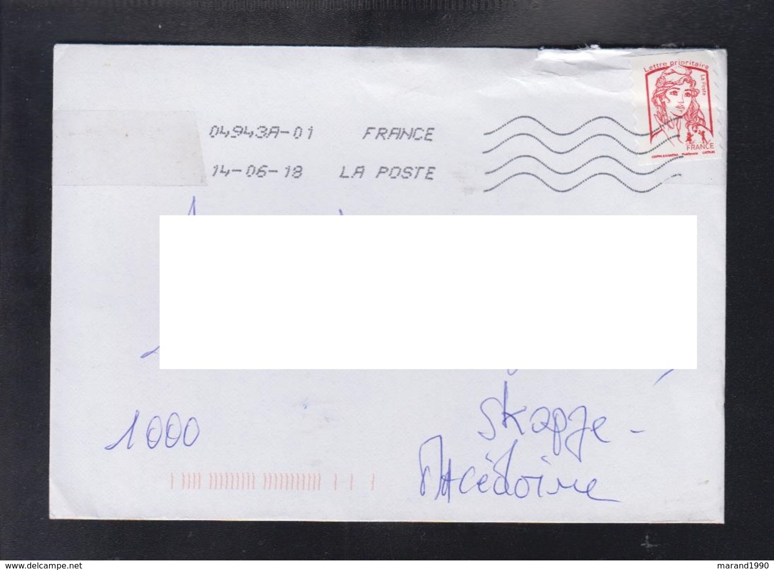 FRANCE, COVER,/ REPUBLIC OF MACEDONIA ** - 2018-2023 Marianne L'Engagée