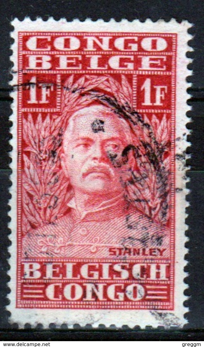 Belgium Congo 1928 Single 1f Stamp Celebrating The 50th Anniversary Of Stanley's Exploration. - Used Stamps