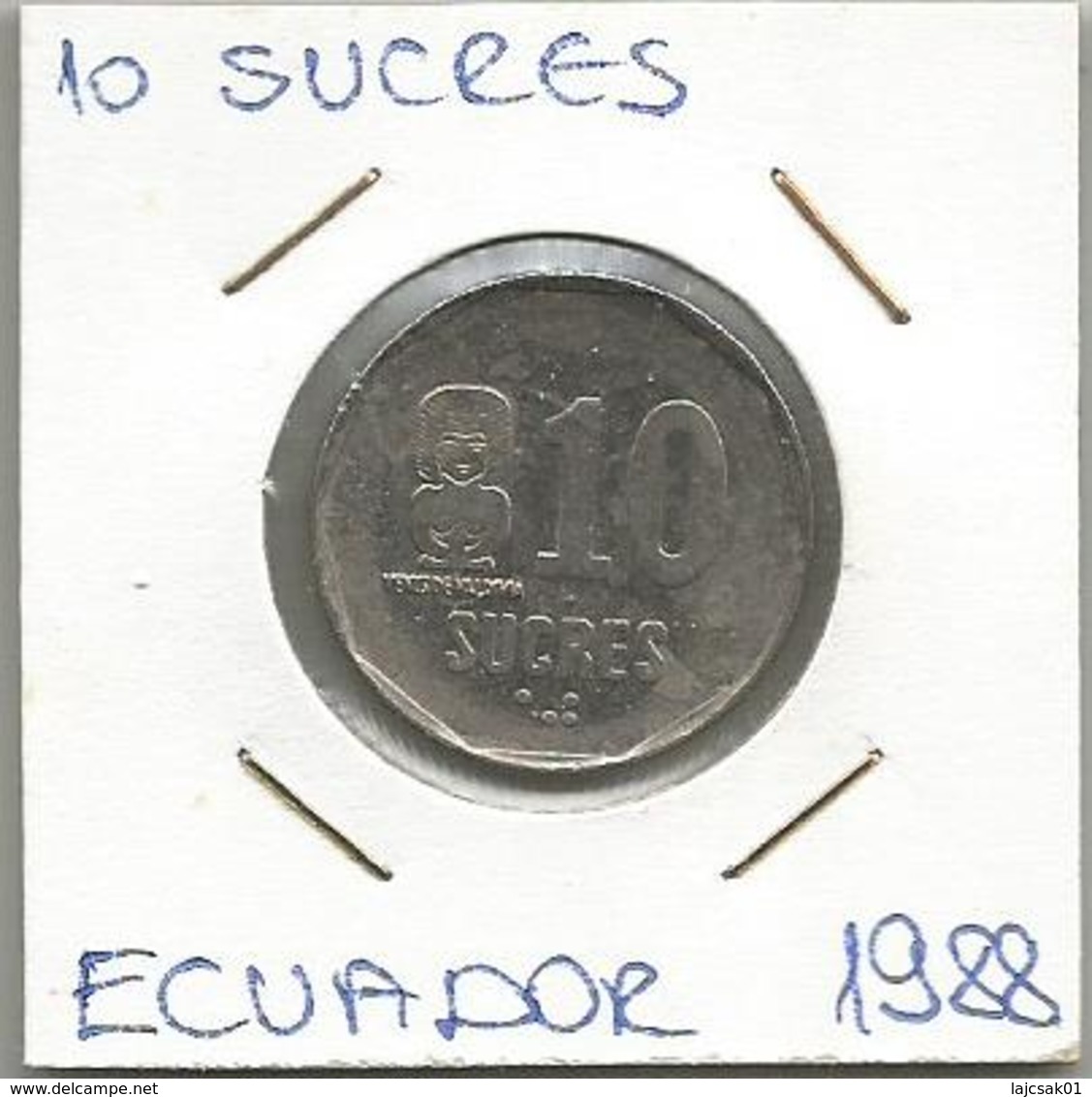 B2 Ecuador 10 Sucres 1988. - Ecuador