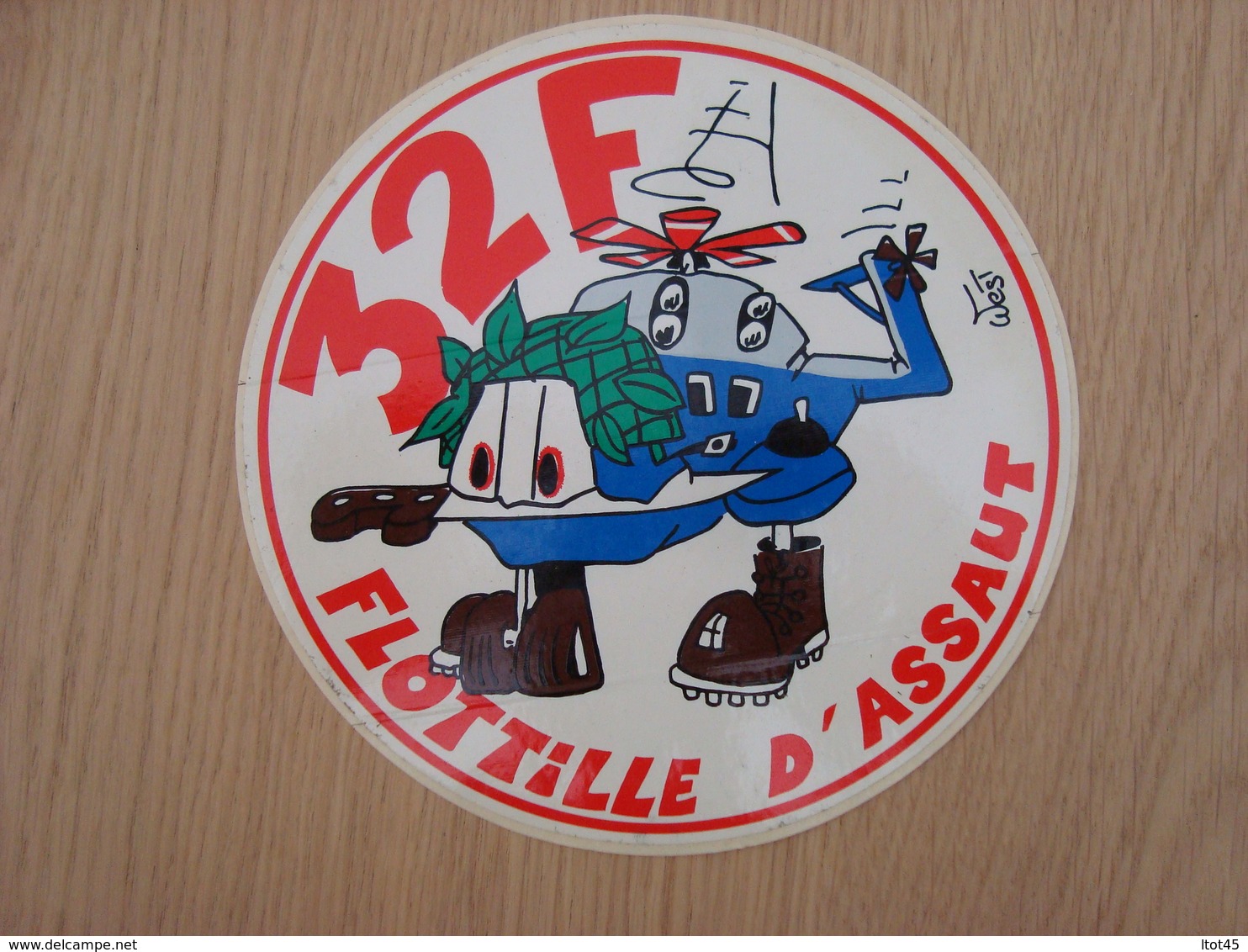 AUTOCOLLANT 32 F FLOTILLE D'ASSAUT - Stickers