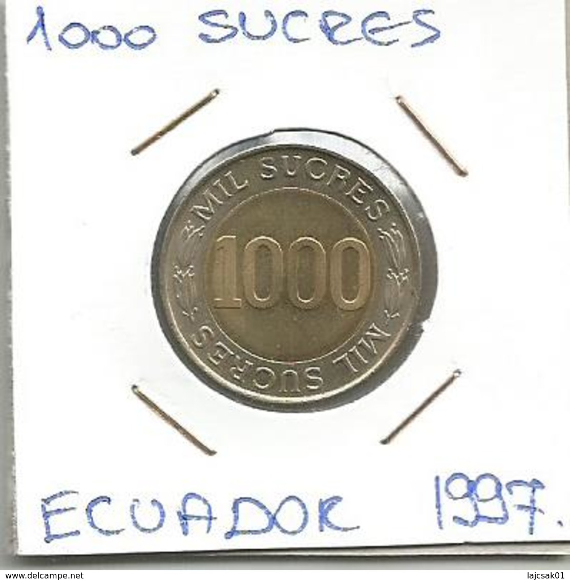 B2 Ecuador 1000 Sucres 1997. - Equateur