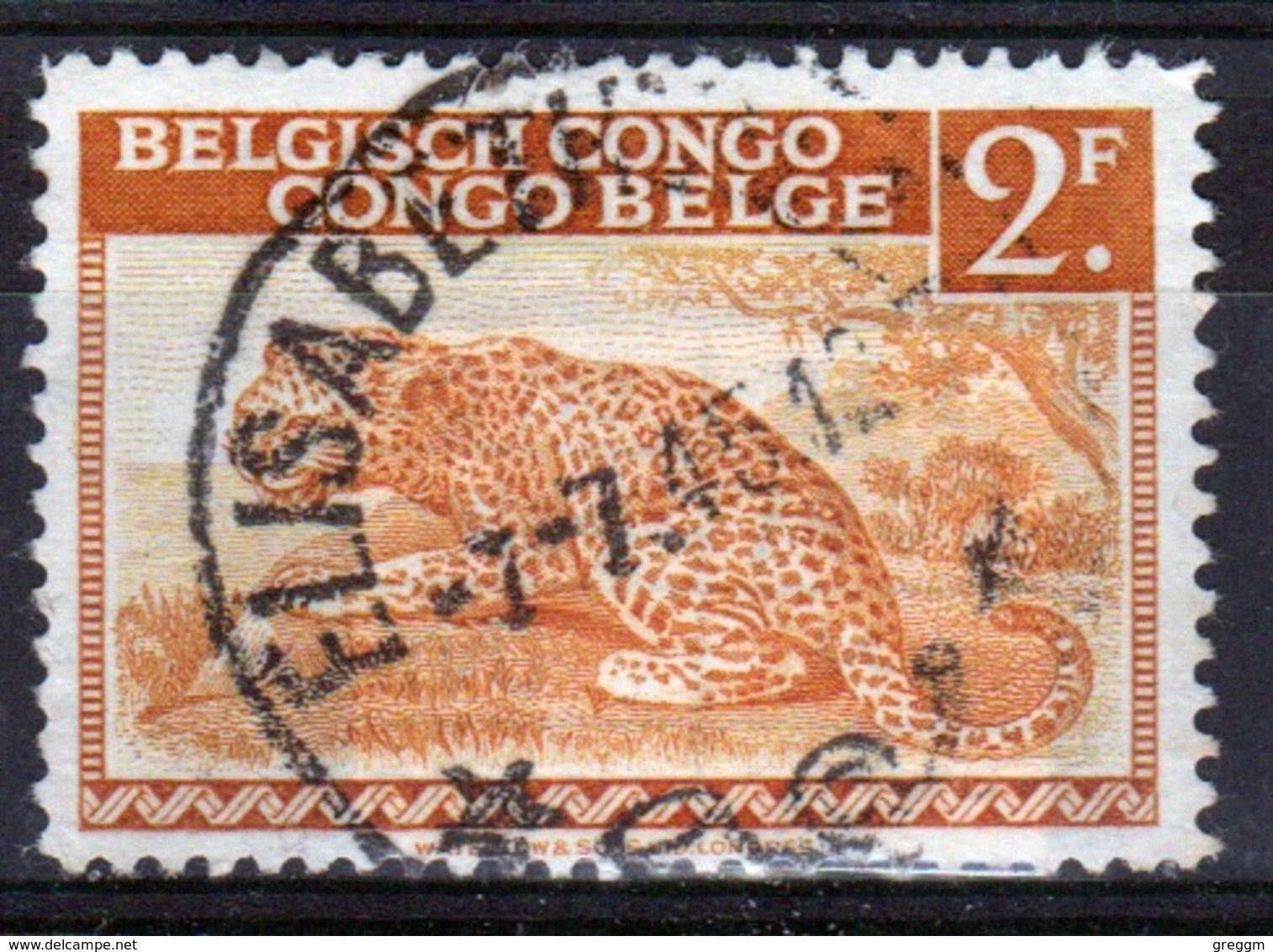 Belgium Congo 1942 Single 2f  Stamp From The Definitive Set. - Used Stamps