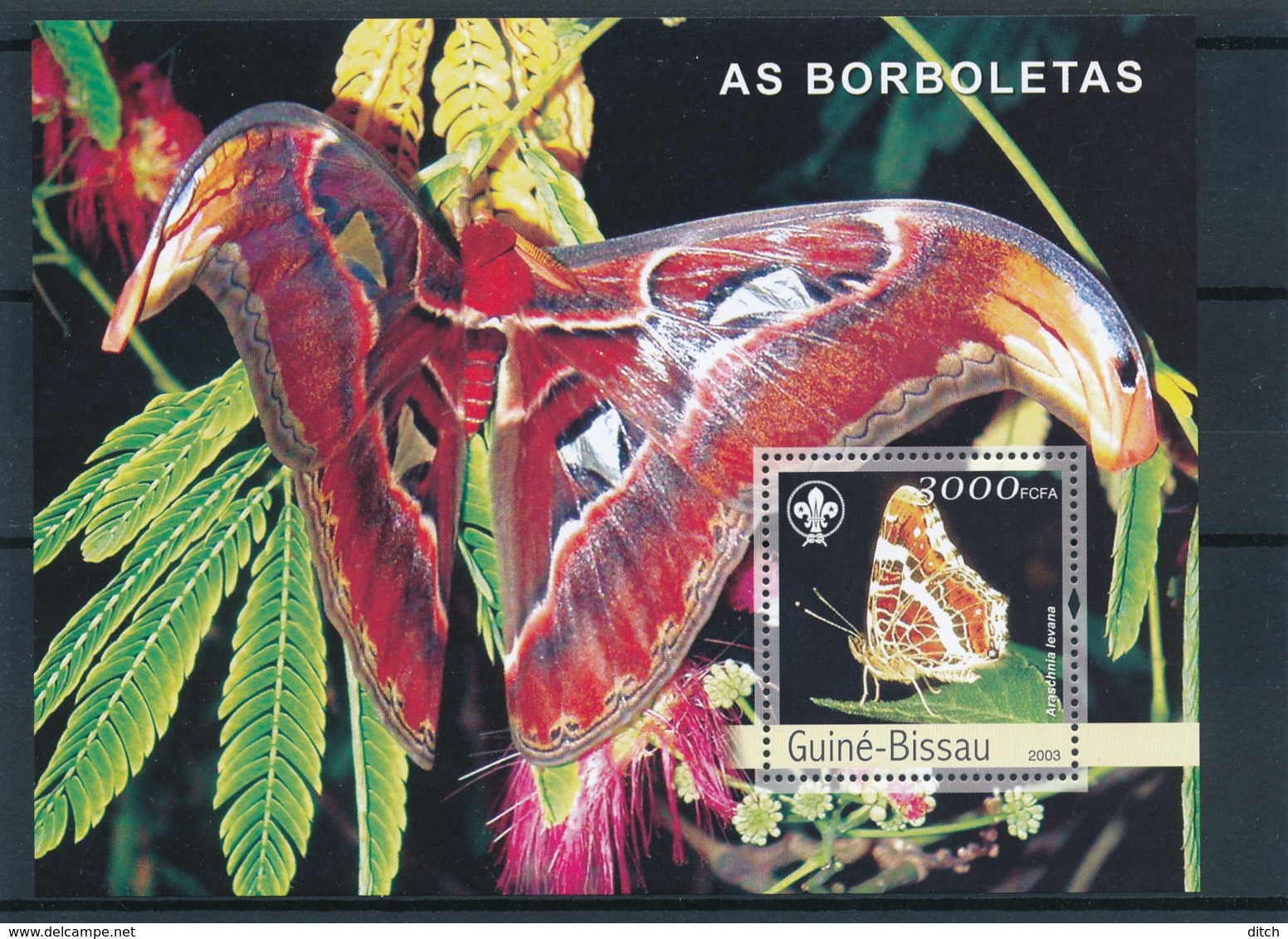 D - [402295]TB//**/Mnh-Guiné-Bissau 2003 - Les Papillons, Nature - Vlinders