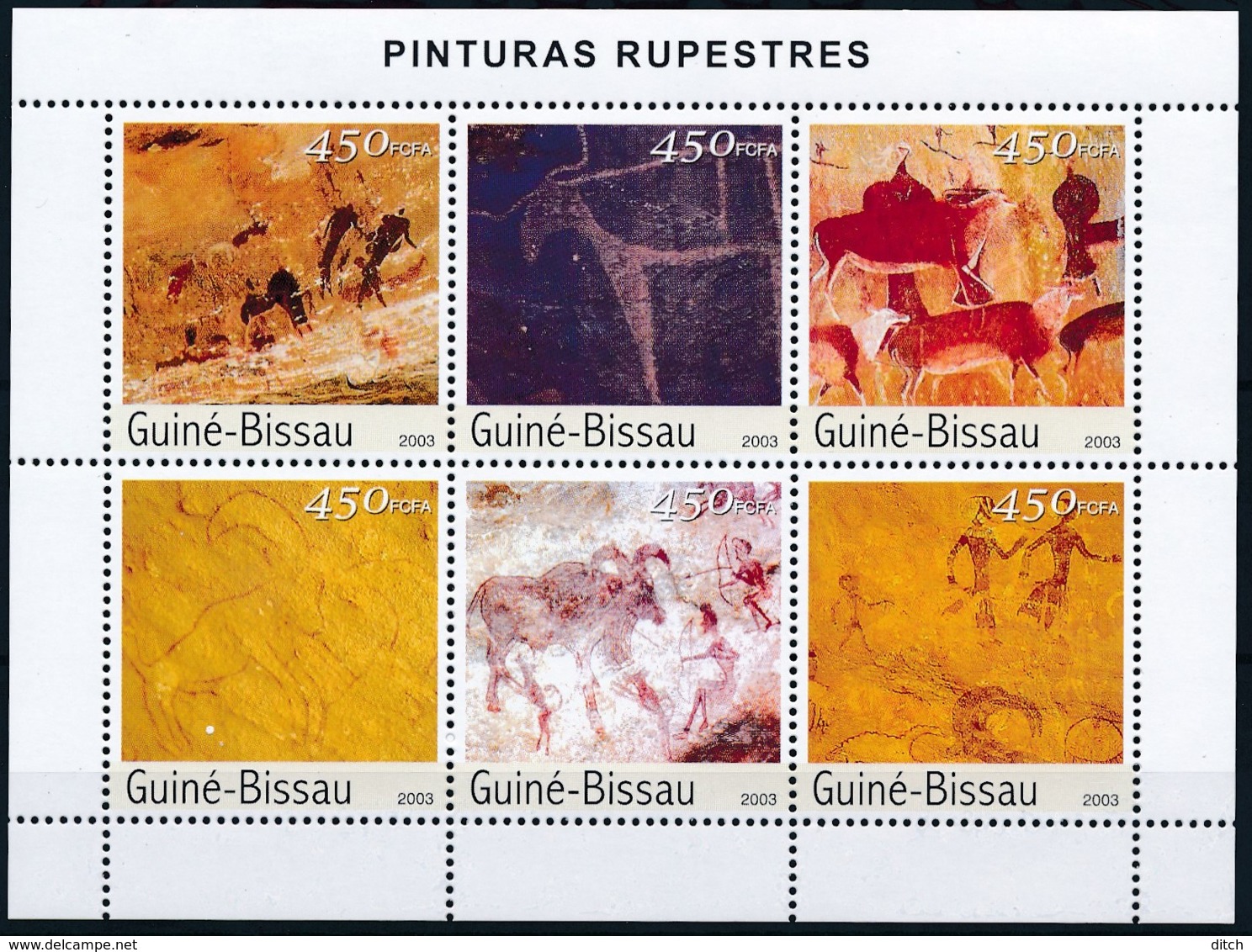 D - [402341]TB//**/Mnh-Guinée-Bissau 2003 - Peintures Rupestre - Sonstige & Ohne Zuordnung