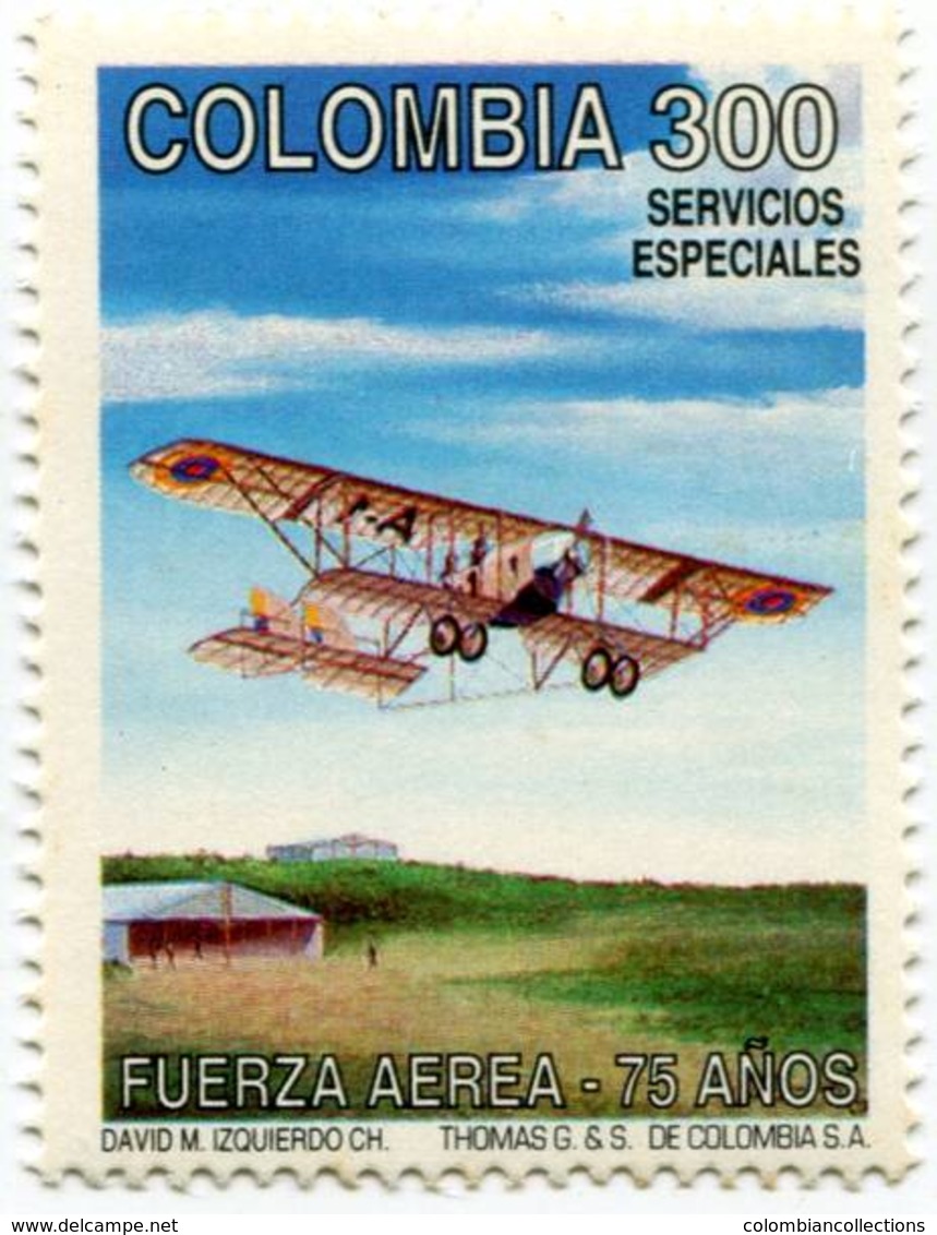 Lote 1957, Colombia, 1994, Fuerza Aerea De Colombia, Airplane, Air Force - Colombia