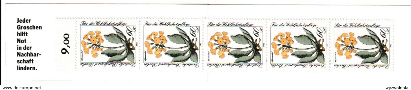B 816) Berlin 1983 Markenheftchen MH Für Die Wohlfahrtspflege Mit Mi# 704 (5) Primel Blumen Pflanzen - Carnets