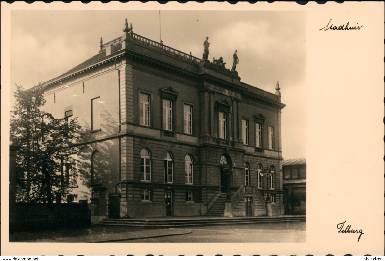 Foto Tilburg Stadthuis - Rathaus 1930 Privatfoto - Autres & Non Classés